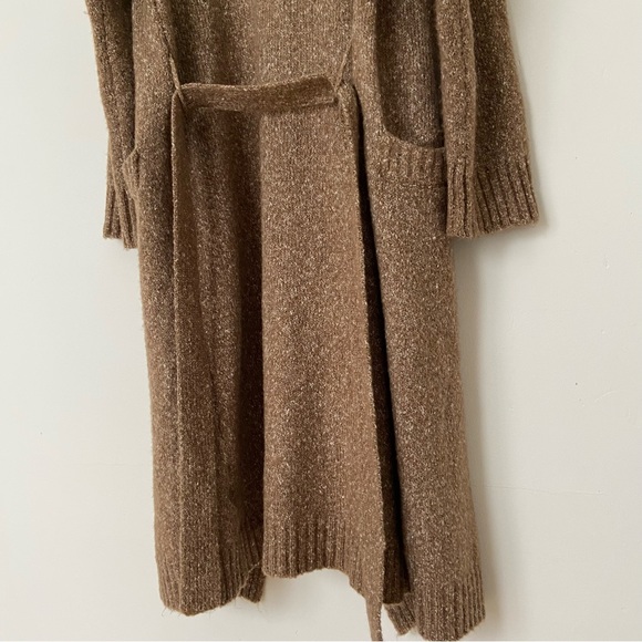 ASTR The Label Lorrie Belted Longline Cardigan in Hazelnut Brown size Medium - Picture 7 of 12